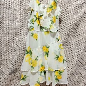 Lemon printed romper